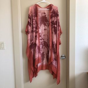 Pink Tie Dye Kimono NWT